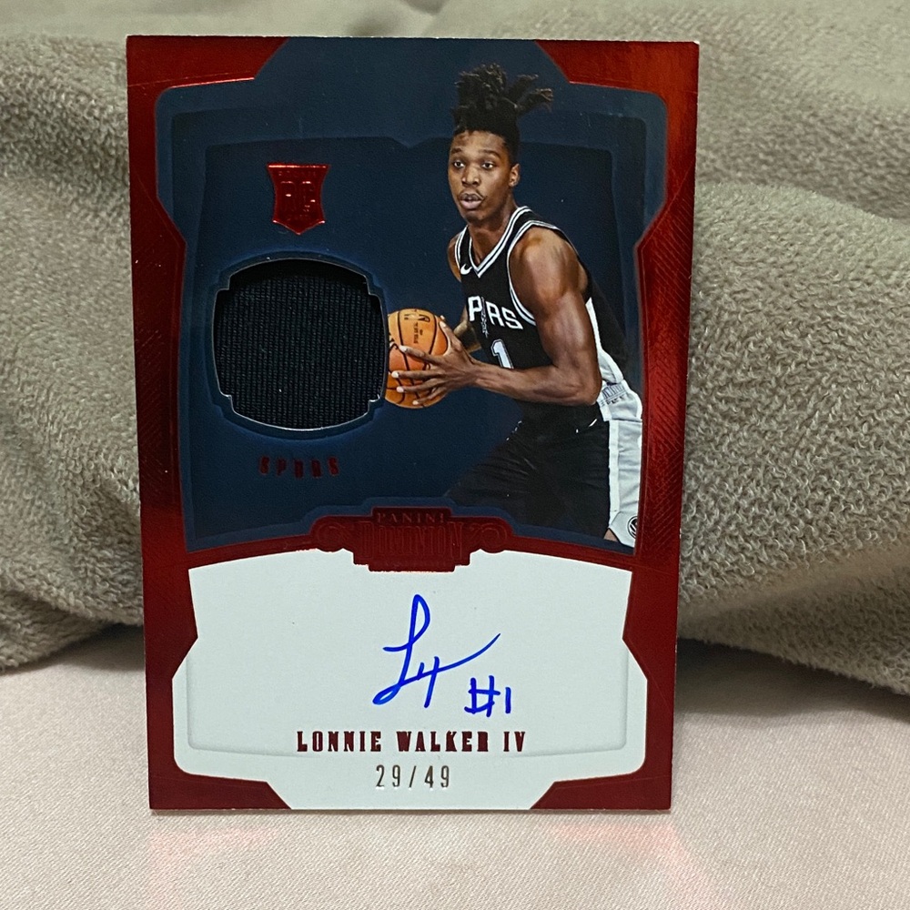 2018 Panini Dominion Lonnie Walkie IV Rookie Patch Auto /49!!